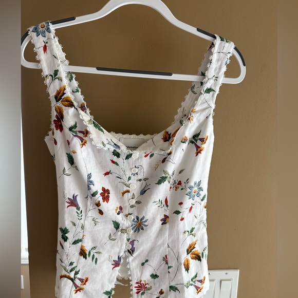 Reformation Viola Linen Top size 4 - Picture 6 of 9